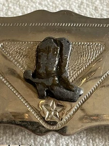 Vintage 70s Chambers Belt Buckle Company Boys Belt Buckle Made In The USA - Picture 1 of 10