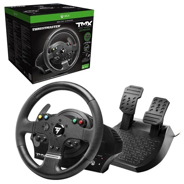 THRUSTMASTER TMX CON PEDALIERA 2 PEDALI USATO XBOX ONE XBOX SERIES S | X e PC - Immagine 1 di 1