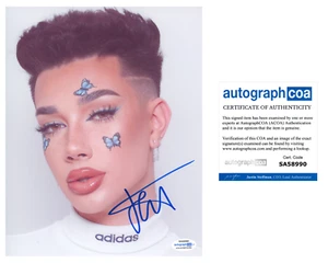 James Charles Signed Autographed 8x10 Photo Make-Up Artist ACOA COA - Picture 1 of 1