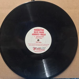 Minorities Have Made America Great Negroes RARE Filmstrip LP Black Americana - Picture 1 of 1