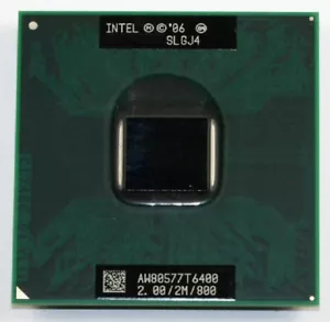 CPU T6400 SLGJ4 2.0GHz 2 Core Duo Mobile Processor Socket P 478-pin microFCPG. - Picture 1 of 3