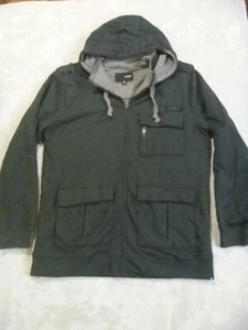 Hurley Jacke Herren Gr. XL anthrazit grau Full Zip Kapuze gefüttert Kapuze schwer - Bild 1 von 13