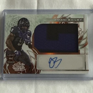 2024 Leaf Trinity Autograph Memorabilia Emani Bailey Card #’d 22/99 - Bild 1 von 12