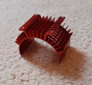 Integy Red RC Model Aluminum Motor Heatsink 1/8 Scale - Picture 1 of 4