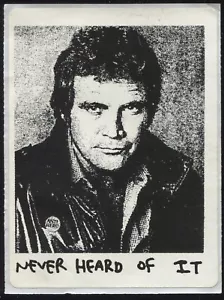 Anti-Hero Skateboard Sticker Never Heard Of It Lee Majors DIY Punk Rare - Bild 1 von 1