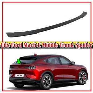 DTO Rear Middle Trunk Spoiler 2021-2025 Unpainted Fit For Ford Mustang Mach-E 5D - Picture 1 of 5