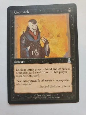 MTG Magic The Gathering Card encroach Sorcery Black Urza's Destiny 1999 - Image 1 of 2