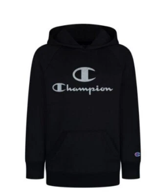 Sudadera con Capucha Champions Big Girls Negra Brillo C Script TALLA M Foto 1 de 4