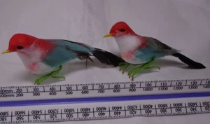 Pequeño par de pájaros (F) de tamaño completo hechos a mano para decoración de puertas casa, pastel  - Imagen 1 de 3