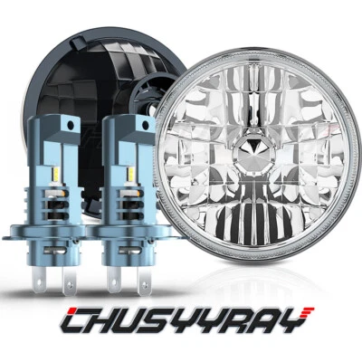 Faros LED redondos de 7 pulgadas para camión Freightliner FL112 haz sellado alto/bajo EE. UU. Foto 1 de 4