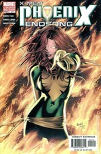 X-Men Phoenix Endsong 1B Land Green Costume Variant VF 8.0 2005 Stock Image