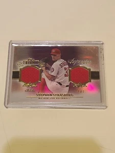 2013 Topps Tribute Stephen Strasburg Patch 1/1 WOW - Picture 1 of 2