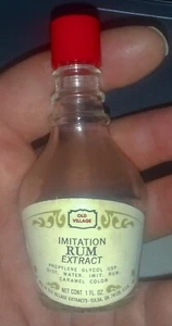 EXTRACTO DE RON DE IMITACIÓN DE PUEBLO ANTIGUO VACÍO 1 OZ. BOTELLA - Imagen 1 de 3