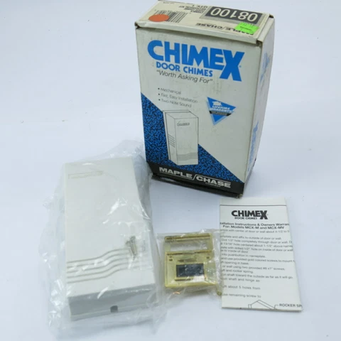 Chimex 08100 Door Chime Mechanical Kit Two Note Sound Cover