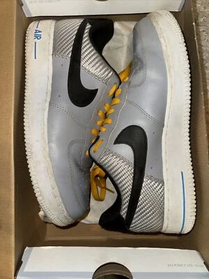 NIKE AIR FORCE 1 SNEAKERS NIKE488298-014 WOLF GREY BLACK Size 8.5 Preowned - Image 1 of 4