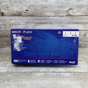 Microflex US-220-L UltraSense Nitrile Exam Glove, Size: Large Manufactured: 7/19 - Picture 1 of 6