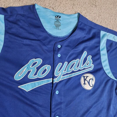 MLB Kansas City Royals Baseball Adult XXL (50-52) Dynasty Brand Jersey Shirt - Image 1 of 4