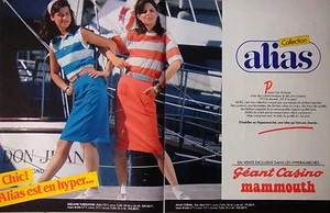 PUBLICITÉ 1983 GÉANT CASINO MAMMOUTH COLLECTION ALIAS EST EN HYPERMARCHÉS - Imagen 1 de 1