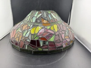Tiffany Style Uplighter Wall Sconce Shade Only** See Photos For Measurements - Picture 1 of 13