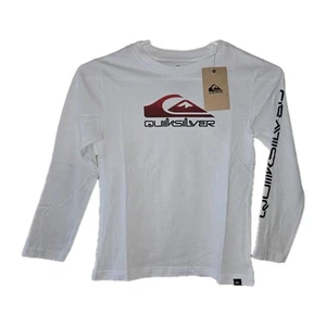 Quiksilver Big Boys Crew Neck Long Sleeve Graphic Shirt Print On Sleeve Size 5Y - Picture 1 of 7