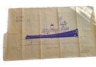 Original 1975 Fairhaven Shipyard 95 ft Tugboat Blueprint Bellingham WA
