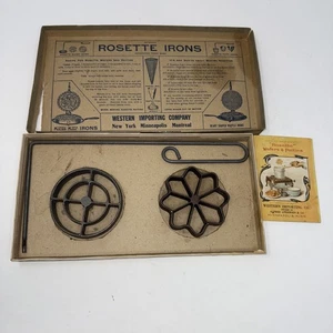 Vintage Western Import Rosette Oblate Patties Form Eisen OVP Anleitung - Bild 1 von 14