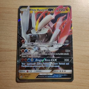 White Kyurem GX 48/70 NM ULTRA RARE Dragon Majesty - Pokemon 2018 TCG Card - Bild 1 von 4