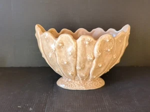 VINTAGE * SYLVAC POTTERY * CACTUS DESIGN BROWN GLAZED HYACINTH POSY VASE No 2249 - Picture 1 of 5