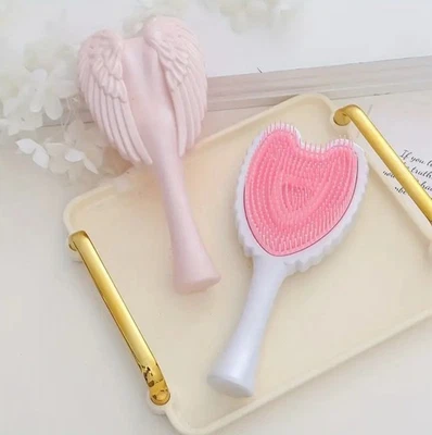 Tangle Teaser Pink Angel Wing Hair Brush Scalp Massager 🪽 - Image 1 of 2