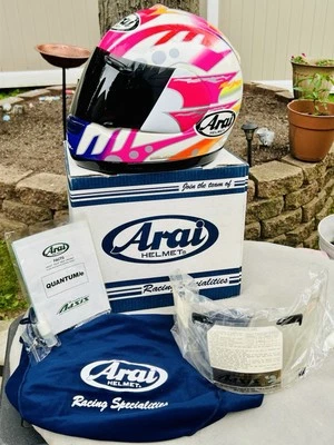 Vintage Arai 1985 Tetsuya Harada/Quantum e/Full Face Helmet/Duo Visors/Size SM - Image 1 of 4