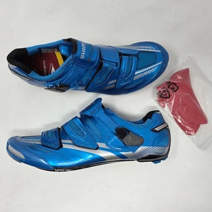 Shimano SH-R320B BLAU LIMITIERT RADSCHUHE CARBON HERREN GRÖSSE 43,5 US 9,3 EUC - Bild 1 von 10