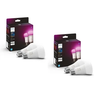 4 Pack White And Color Ambiance Smart Led Light Bulbs For Home Lighting - Picture 1 of 7