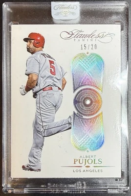 2017 Panini Flawless Baseball Albert Pujols  Diamond Relic /20 Angels FutureHOF￼ - Image 1 of 4