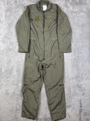 Flyers Coveralls Summer Fire Resistant 38R Scovil Green CWU-27P 8415-01-351-0324 - Image 1 of 4