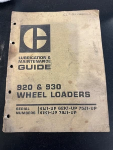 Caterpillar Schmier- und Wartungsanleitung 920 & 930 Radlader - Bild 1 von 2