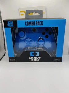 Candy Con Combo Pack Ocean Mirage Game Controller Face Plate Combo New  - Picture 1 of 5