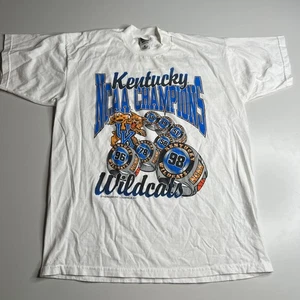 Camiseta De Colección Años 90 Kentucky Wildcats Campeones NCAA L Fruit of the Loom Hecha en EE. UU. - Imagen 1 de 4
