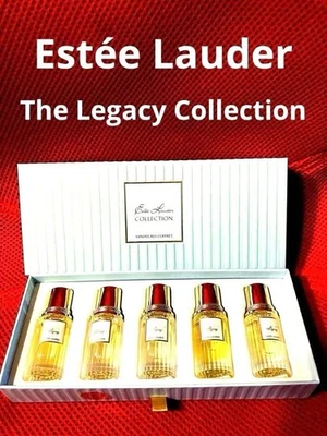 Estee Lauder Parfum Sammlung Set 5 Stück × 0,14floz EDP Legacy Miniatur Coffret - Bild 1 von 4