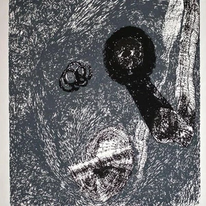 Carlfriedrich Claus Schweigen Galerie Oben Konzeptkunst signiert Plakat 11/50 - Picture 1 of 4