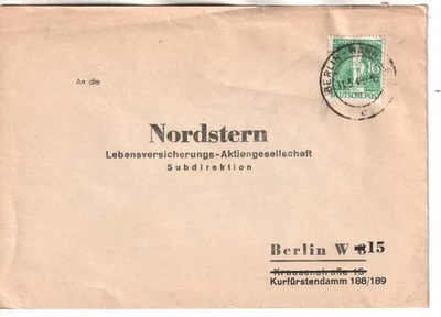 Germany 1948 Berlin 16 pf UPU franking cover - Image 1 of 2