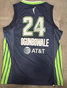Arike Ogunbowale Signed Autographed WNBA Dallas Wings #24 Jersey BAS Beckett COA - Picture 1 of 3