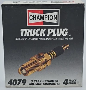 BRAND NEW Spark Plug Champion Truck Spark Plug # 4079 - Box of 4 SP-04 - Picture 1 of 5