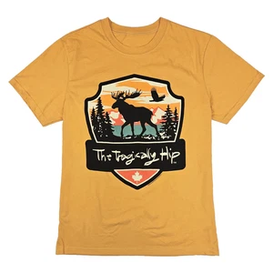 Nueva Camiseta The Tragically Hip Band Manga Corta Algodón Amarillo JU606 - Imagen 1 de 3