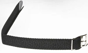 1960s black braided nylon vintage watch band vintage Accutron size 17.3mm 11/16 - Picture 1 of 4