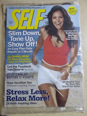april 2007 SELF Katharine McPhee sexy cover & sealed + vacation s_x at home - Imagem 1 de 2