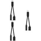  6 Zoll Typ C Kabel USB Snap und Ladegerät Headset Adapter 2 1