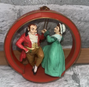 Vintage Norman Rockwell Christmas Ornament Merry Measure holiday decor - Picture 1 of 10