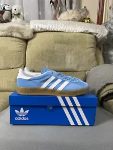 Adidas Originals Gazelle Indoor Blue White Gum Trainers BNIB Size 10uk IH3823 - Picture 1 of 20