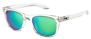 O'NEILL Tow 2.0 Polarized Unisex Sunglasses GLOSS CLEAR CRYSTAL/GREEN MIRROR $69 - Picture 1 of 4