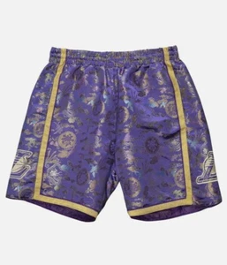 2020 MITCHELL NESS 2009-10 LA LAKERS LUNAR NEW YEAR LNY SWING SHORTS Sz 2XL XXL - Picture 1 of 12